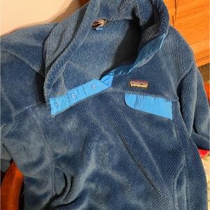 Patagonia women’s snap - T pull over blue